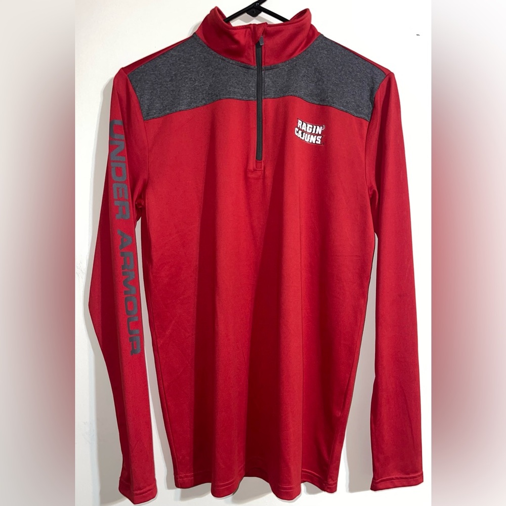 Youth Under Armour Ragin Cajuns Heatgear 1/4 Zip